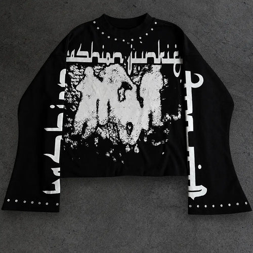 FASHION JUNKIE FLARED LONGSLEEVE WHITE Fashion Junkies