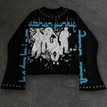 FASHION JUNKIE FLARED LONGSLEEVE BLUE Fashion Junkies